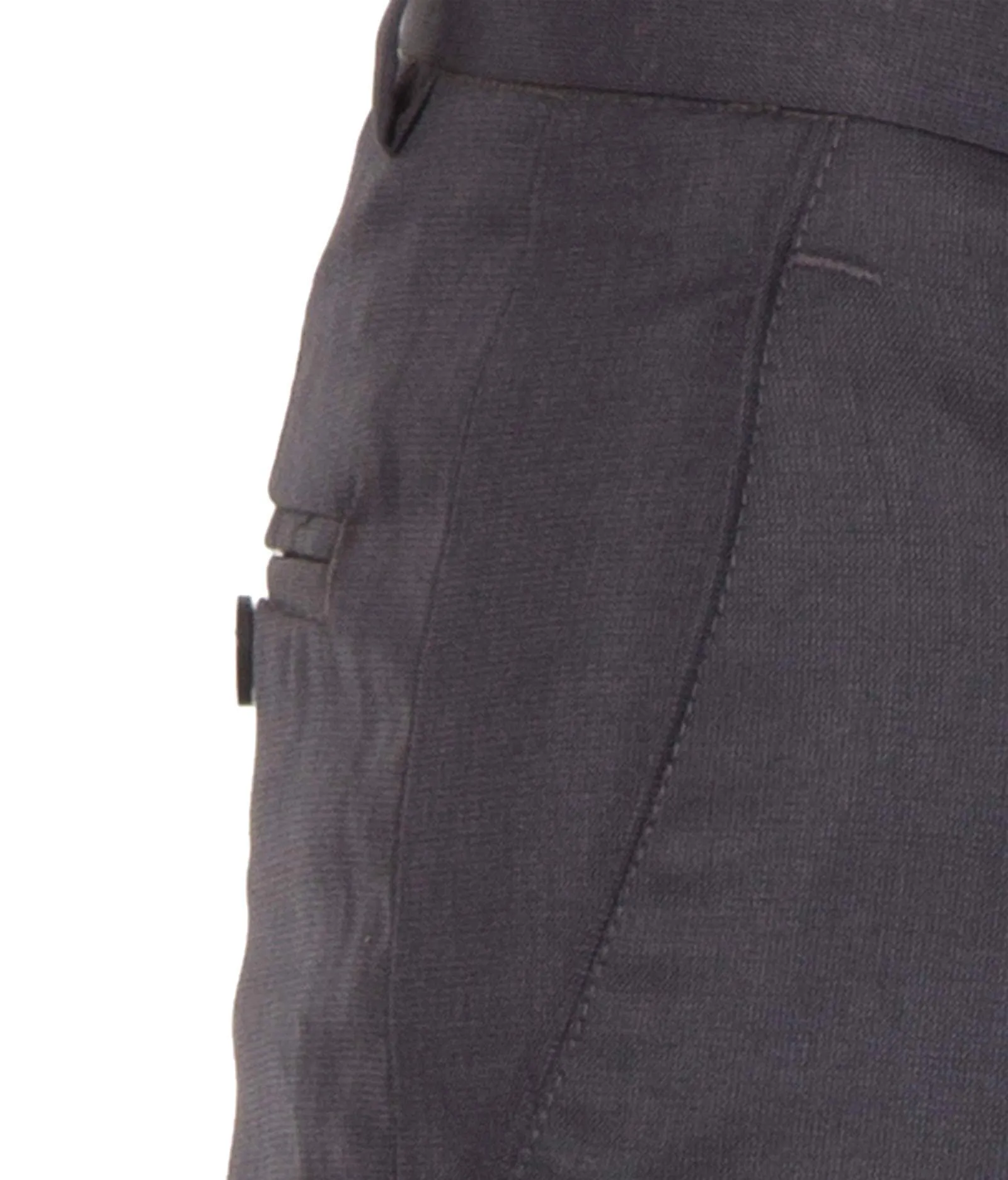 American-Elm Men Blue Rayon Plain Formal Trouser