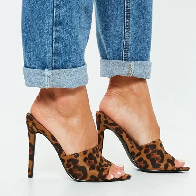 color pointed toes faux fur high heels super fluffy furry