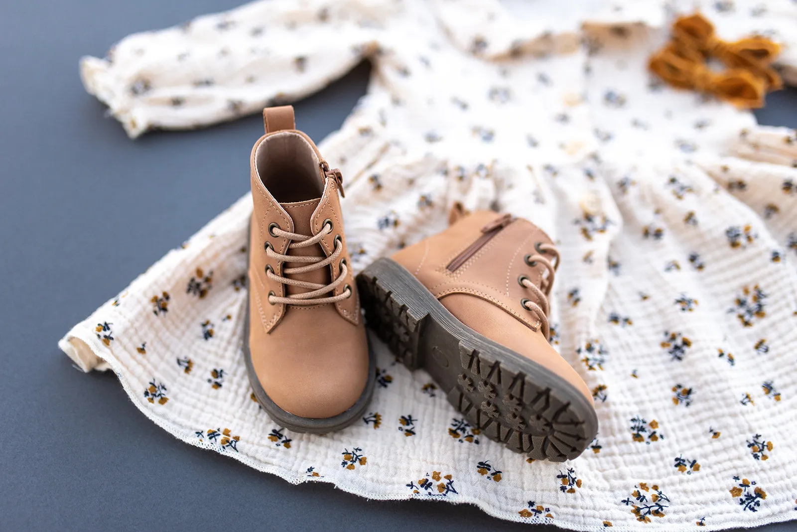 Combat Boots - Wheat Premium Leather