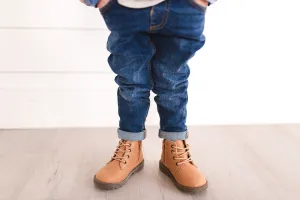 Combat Boots - Wheat Premium Leather