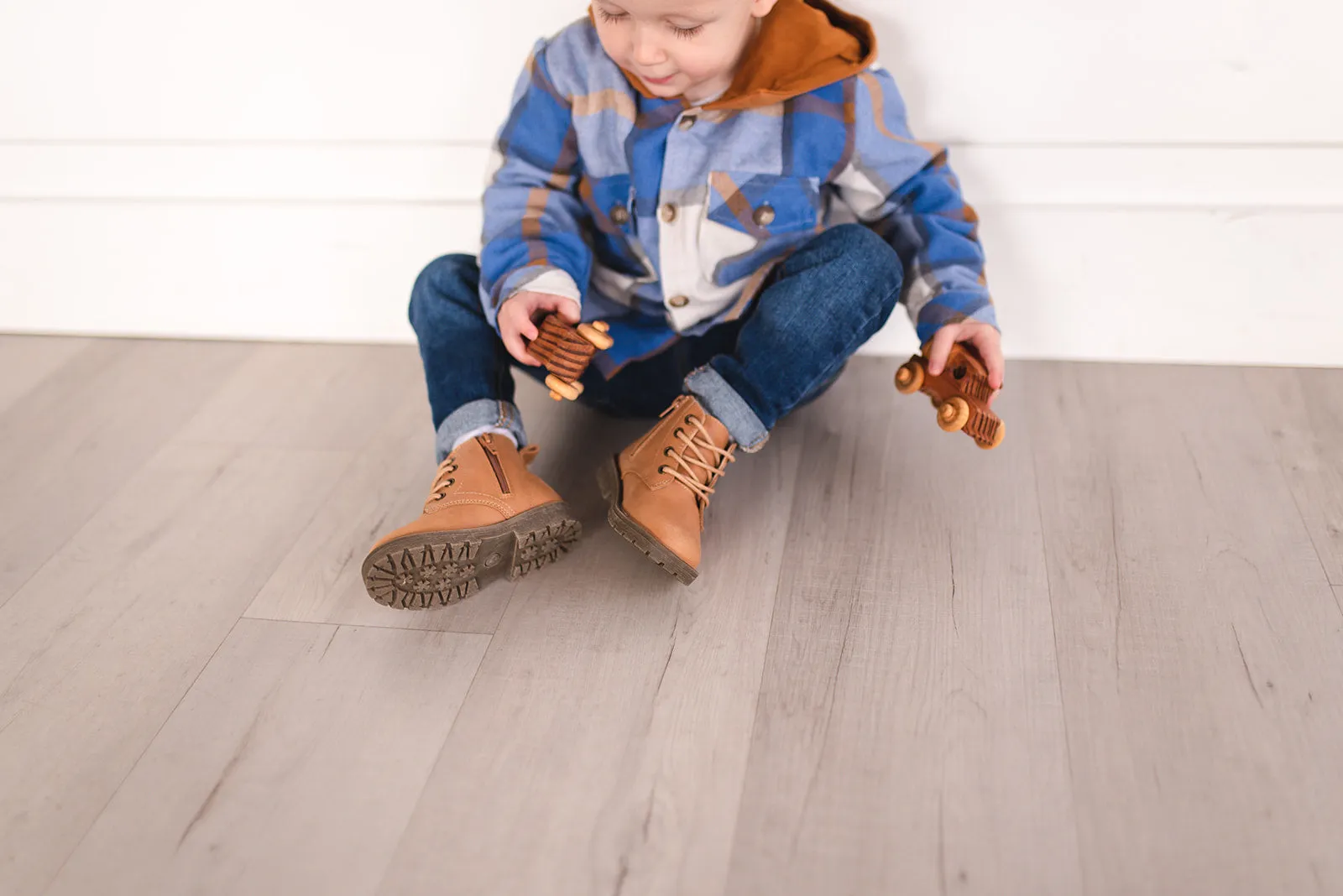 Combat Boots - Wheat Premium Leather
