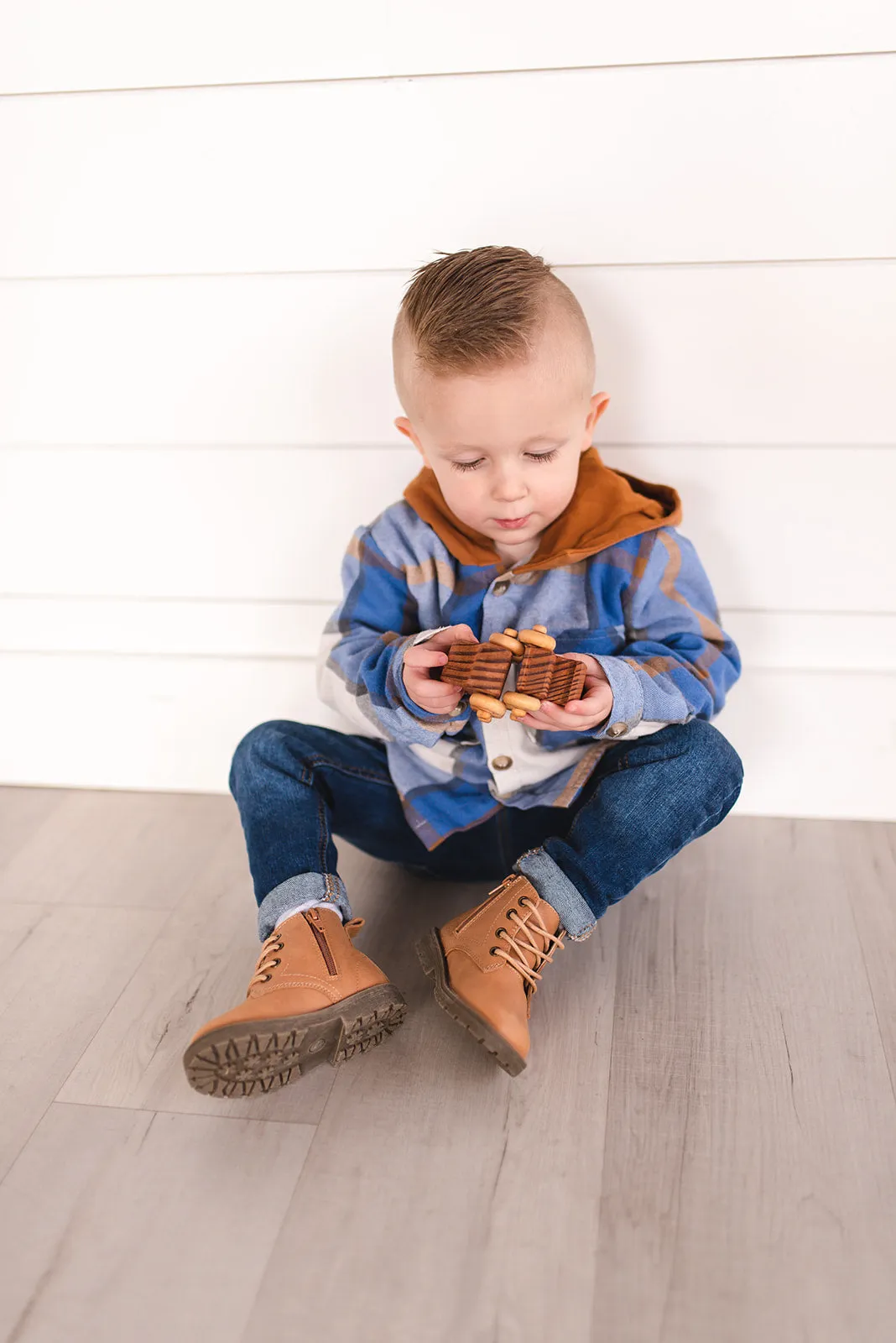 Combat Boots - Wheat Premium Leather