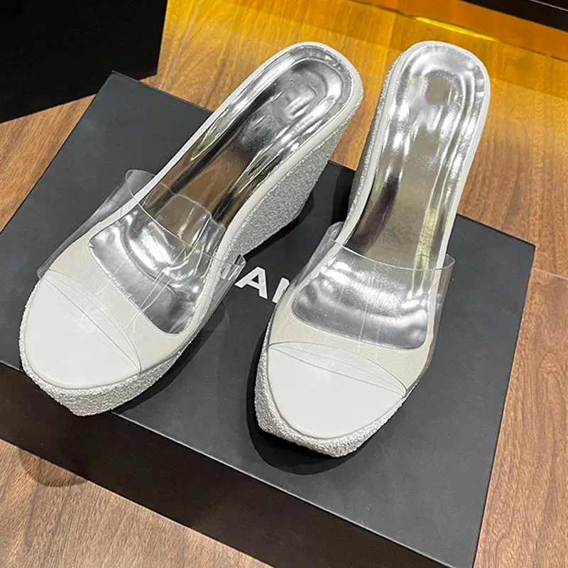Dew-Kissed Wedges Sandals