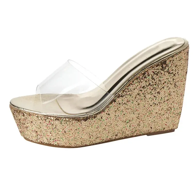 Dew-Kissed Wedges Sandals
