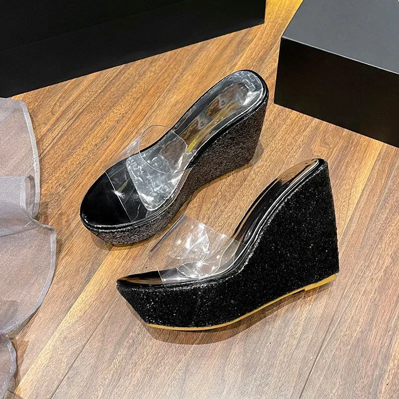 Dew-Kissed Wedges Sandals