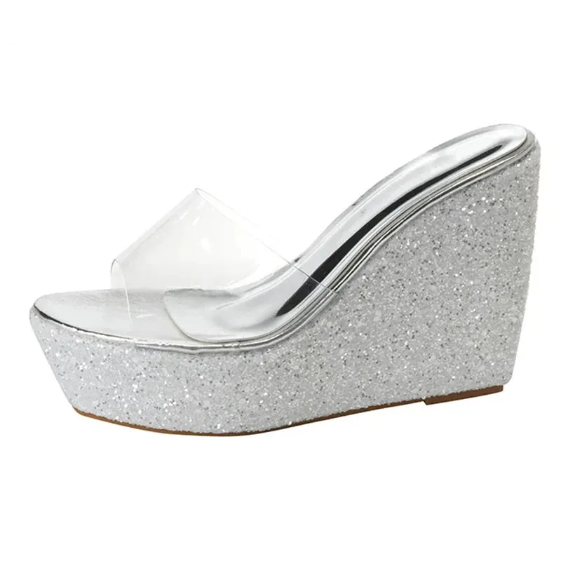 Dew-Kissed Wedges Sandals