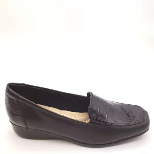Hush Puppies 'Meadow' - Black/Black Croc
