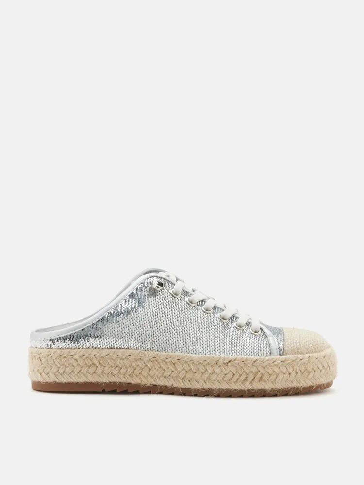 Kamryn Sequin Espadrille Mule Sneakers