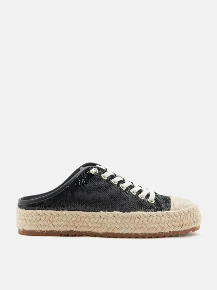 Kamryn Sequin Espadrille Mule Sneakers