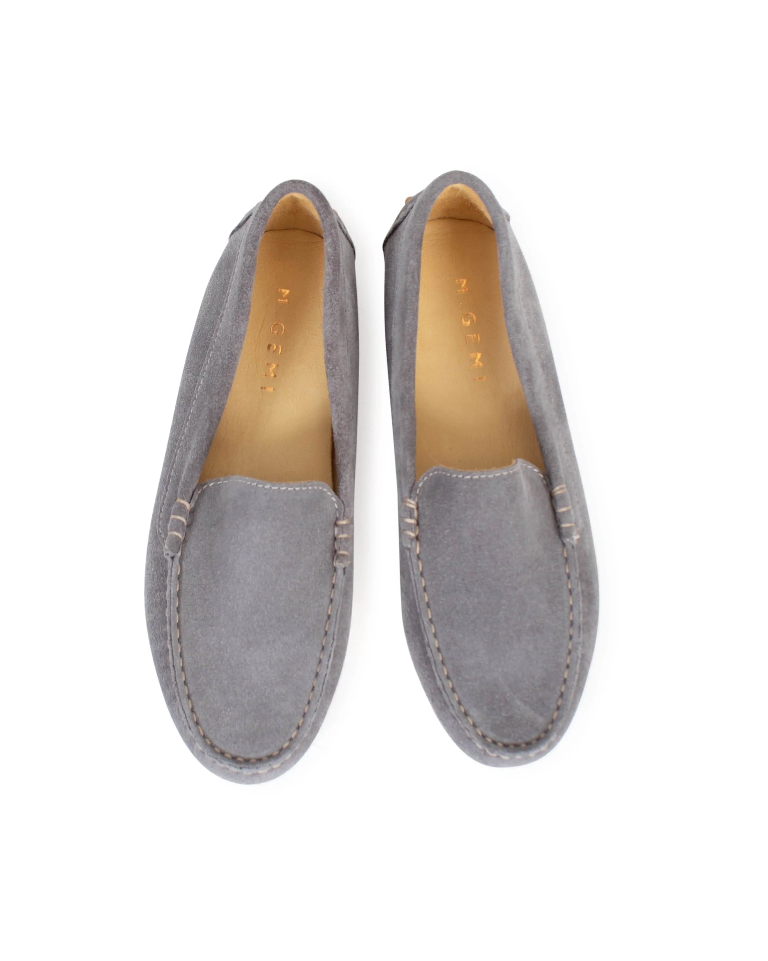 "Felize Suede" Loafer in Gray