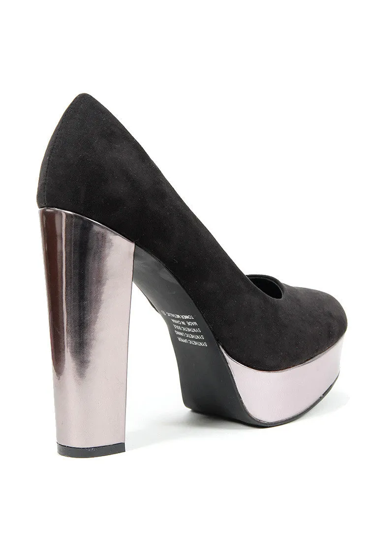 Therapy Tower Metallic Heel