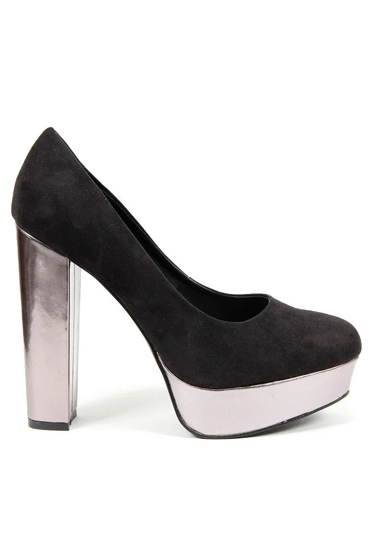Therapy Tower Metallic Heel