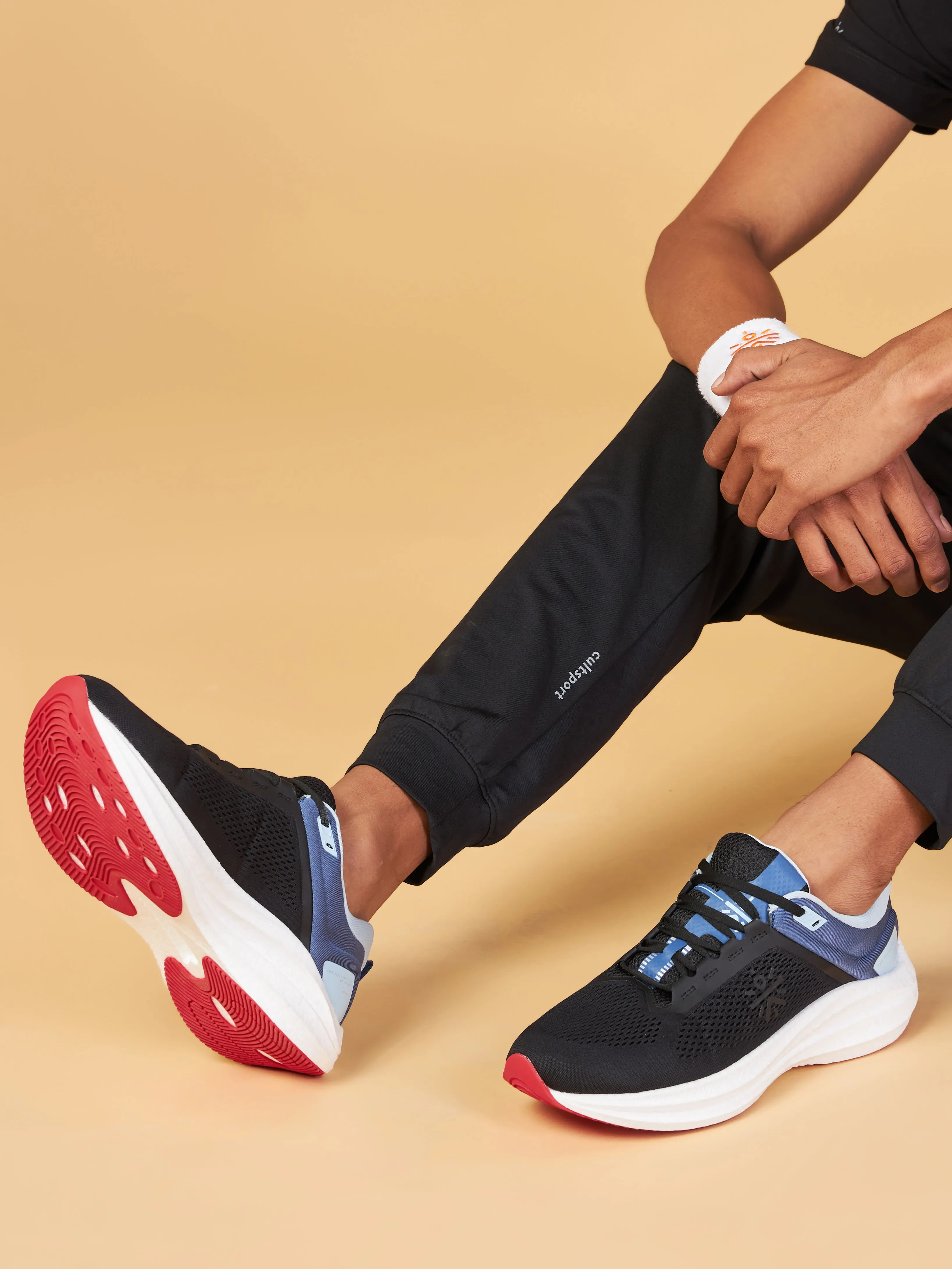 Versa Pulse Men Running Shoes - Black/Blue
