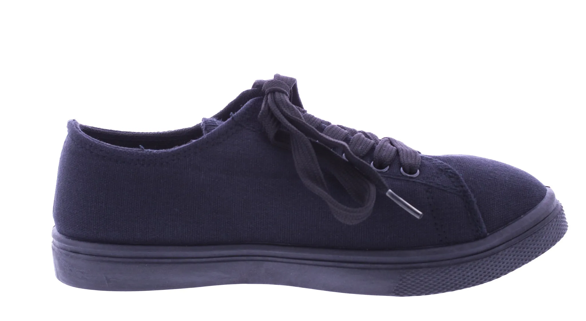 Women Fabric Sneaker with Decorative Zipper