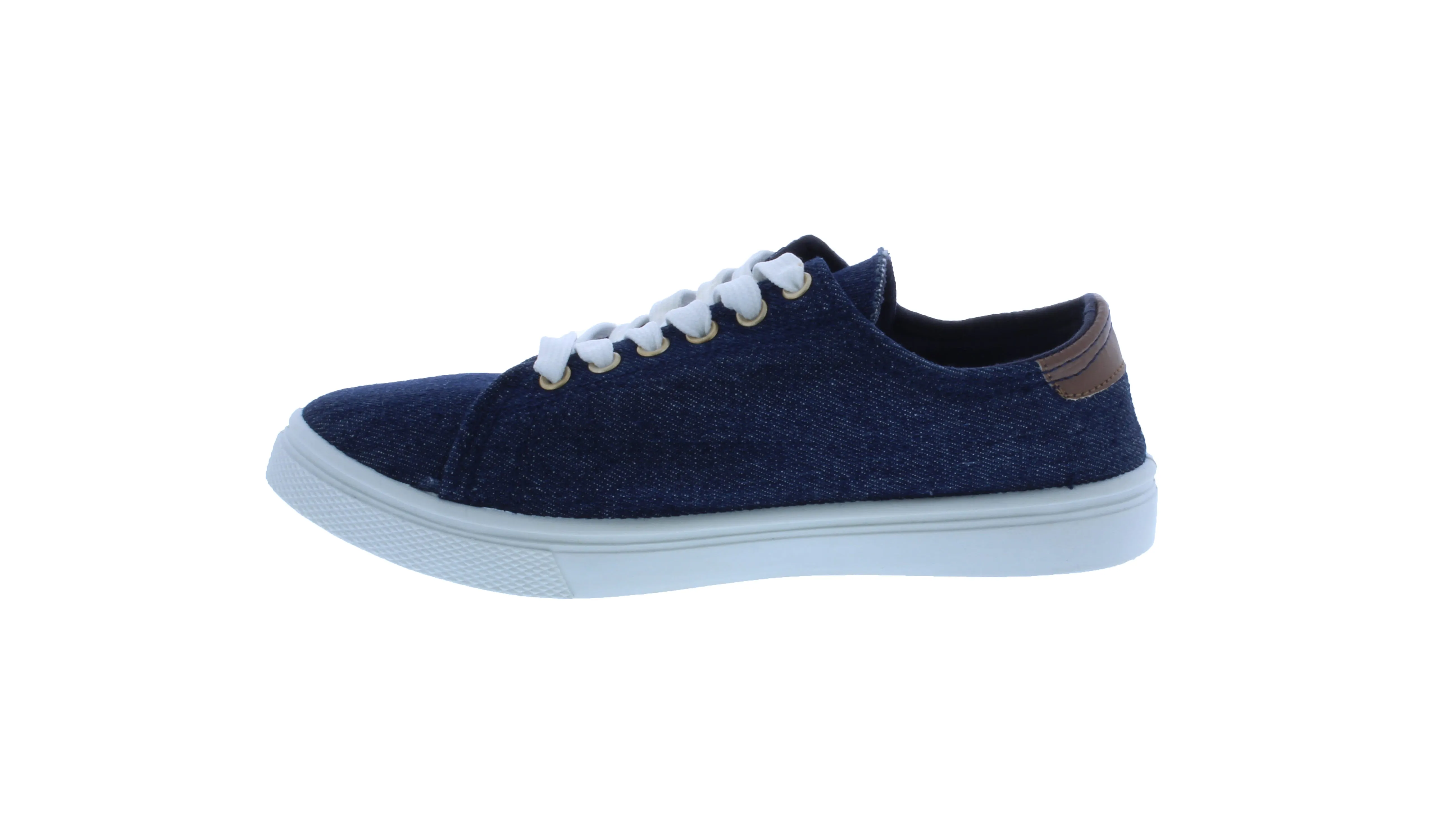 Women Fabric Sneaker with Decorative Zipper