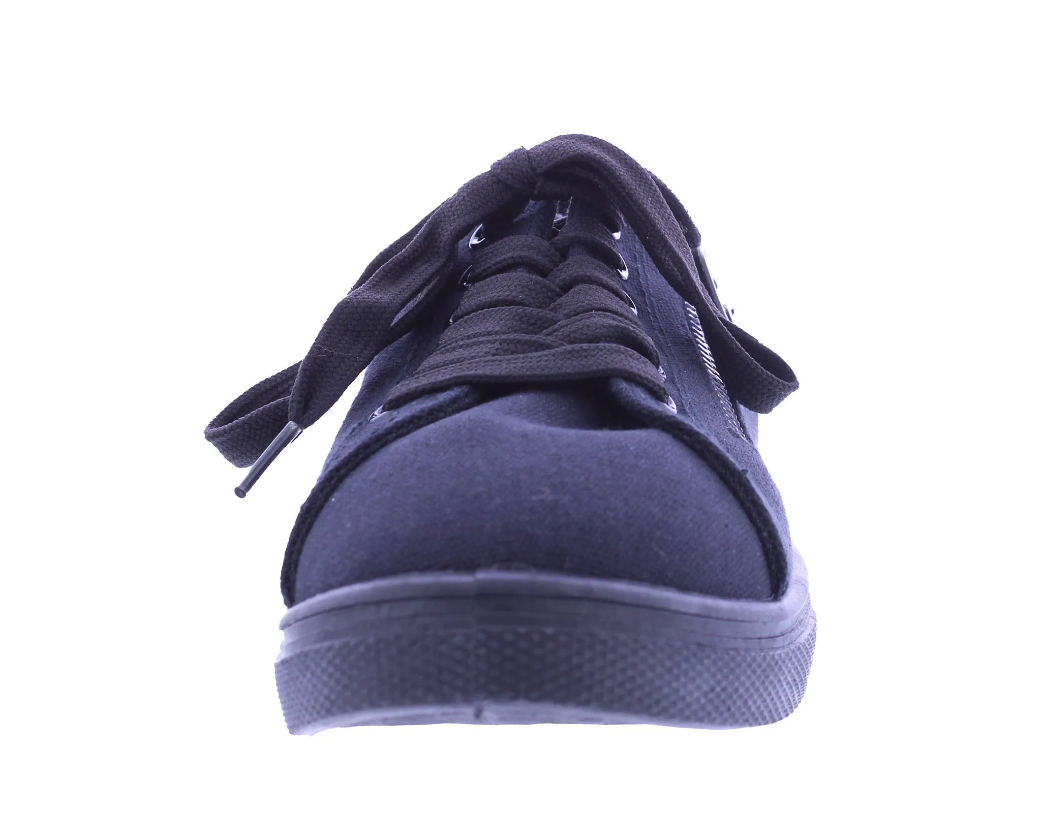 Women Fabric Sneaker with Decorative Zipper