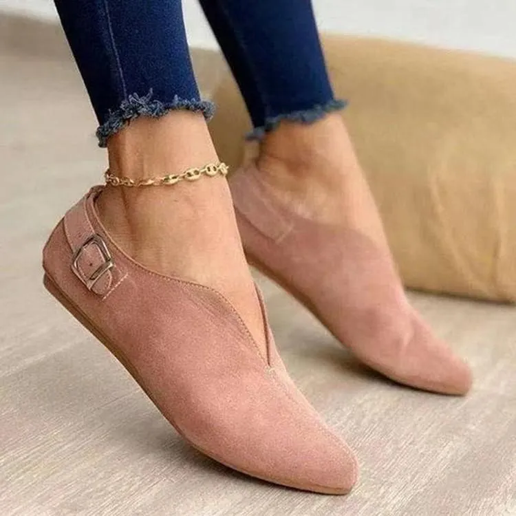 Women's v cut comfortable flat booties spring summer casual shoes